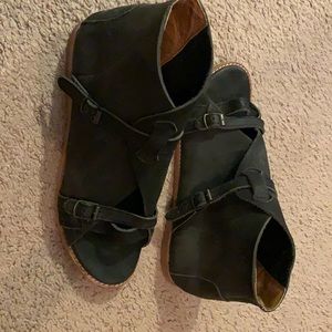Free people black boot sandal